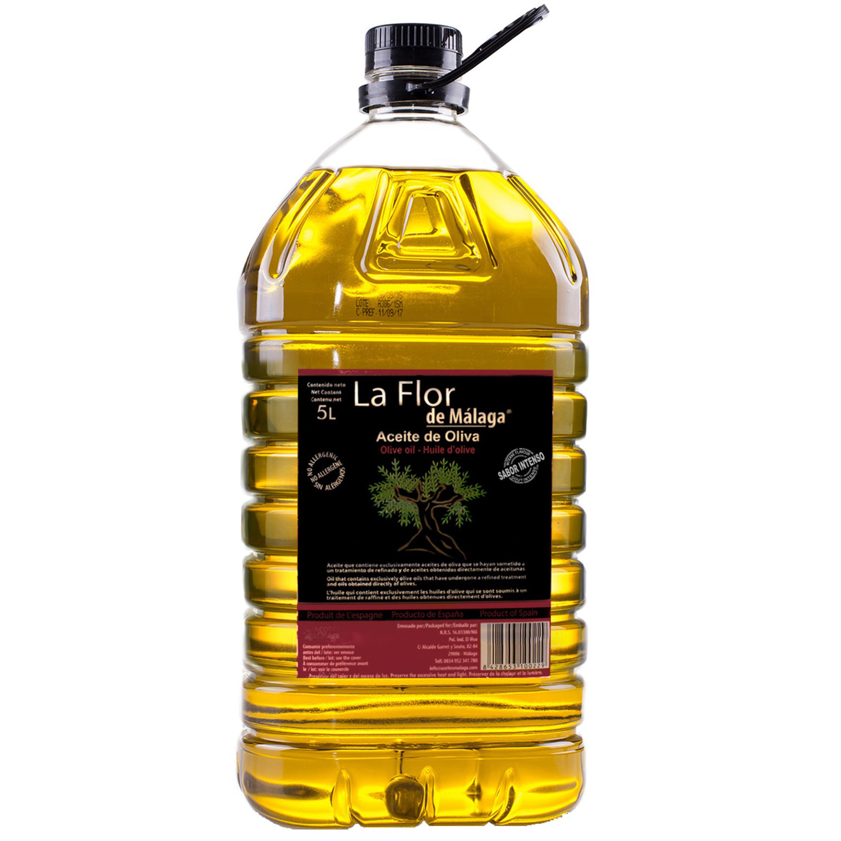 Litros Aceite Virgen De Oliva Intenso La Flor De M Laga