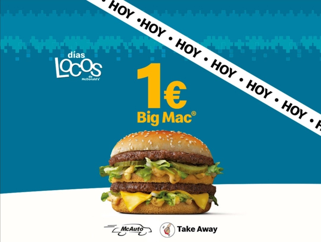 Big Mac a 1€ sólo 24 de noviembre