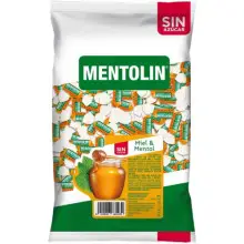 1 Kg de caramelos básamicos sin azúcar Mentolín Miel & Mentol