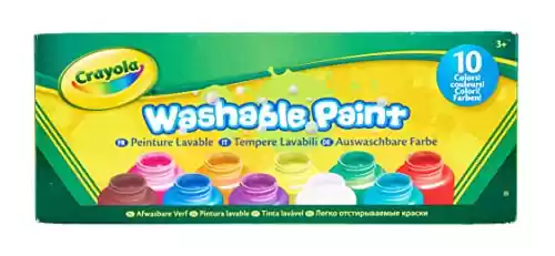10 botes de pintura lavable (54-1205) Crayola