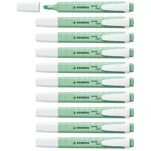 10 Marcadores Subrayadores Stabilo Swing Cool Pastel