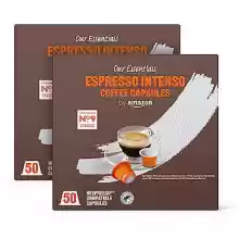 100 cápsulas café Espresso Intenso compatibles con Nespresso - by Amazon