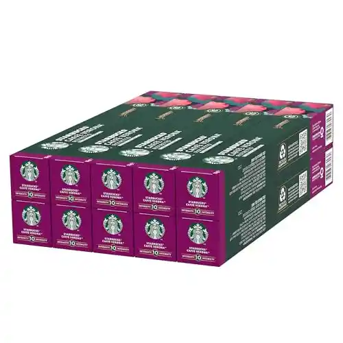 100x Cápsulas de café Nespresso Starbucks Verona - a 0,23€ la unidad