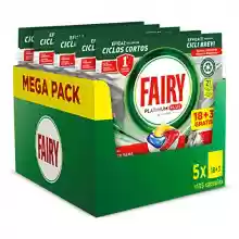 105 cápsulas lavavajillas Fairy Platinum Plus Todo en Uno - Limón