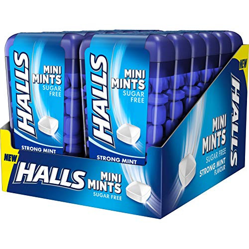 12 envases de Halls Mini Mints