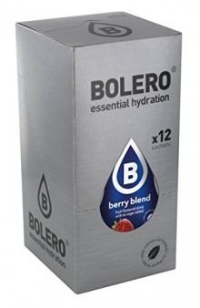12 paquetes de Bolero Bebida Instantánea sin azúcar de sabor Bayas