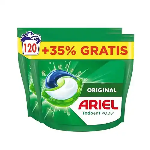 120 Cápsulas Ariel Todo En 1 PODS Detergente Lavadora