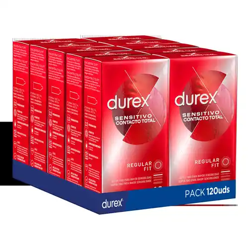 120x Preservativos Durex Sensitivo Contacto Total