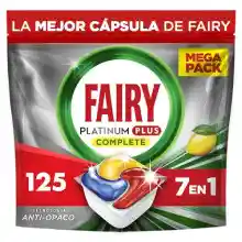 125 cápsulas limón Fairy Platinum Plus Todo en 1