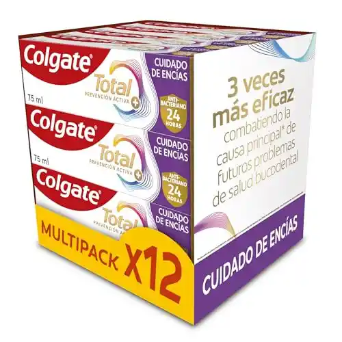 12x 75ml Pasta de dientes Colgate Total Advanced Encías Sanas