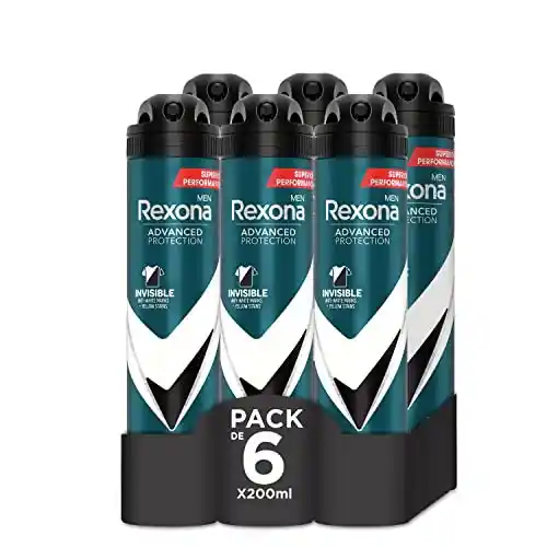 12x Rexona Black & White Invisible Hombre 200ml (2x6)