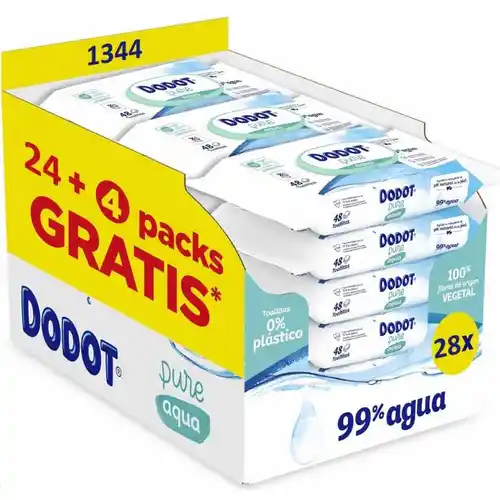 1344x toallitas Dodot Aqua Pure