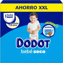 140 Pañales Dodot Bebé Seco Pack XXL desde 0,21€ la unidad