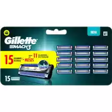 15 recambios Gillette Mach3 Original