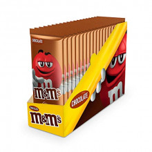 16 tabletas de Chocolate con Leche con Deliciosos M&M’s