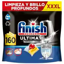 160 Cápsulas Lavavajillas Finish Powerball Ultimate Infinity Shine Limón - a 0,1€ la cápcula