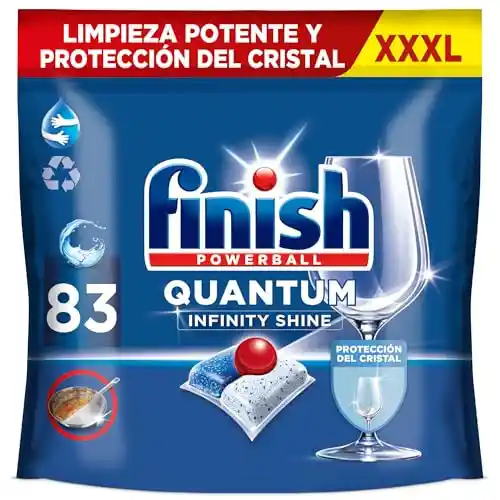 166 Pastillas Finish Powerball Quantum Infinity Shine (2x83) - 2ª unidad -70%