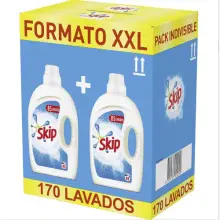 170 dosis Skip Active Clean detergente líquido para lavadora (2 x 3.8L)