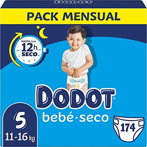 Dodot Pañales Bebé Sensitive Talla 2 (4-8 kg), 240 Pañales + 1