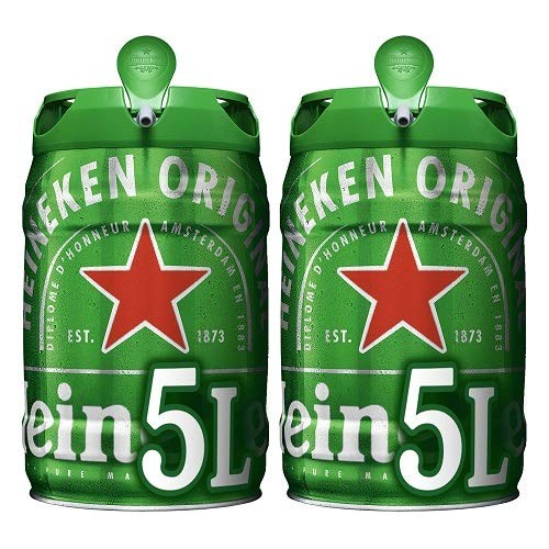 Insignia ironía Acurrucarse 2 Barriles de 5 litros de cerveza Heineken