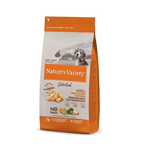 2 Kg de Pienso para perros cachorros con pollo campero deshuesado Nature's Variety Selected