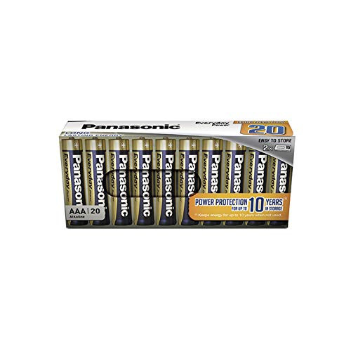 Batteries Panasonic Everyday Power Lot 40 Piles AA Panasonic Everyday - Alcalines, 1,5V, Emballage Carton Piles Alcalines Longue Durée