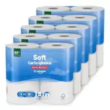 20 Rollos Papel Higiénico by Amazon Suave y Delicado (2 capas, 500 hojas)