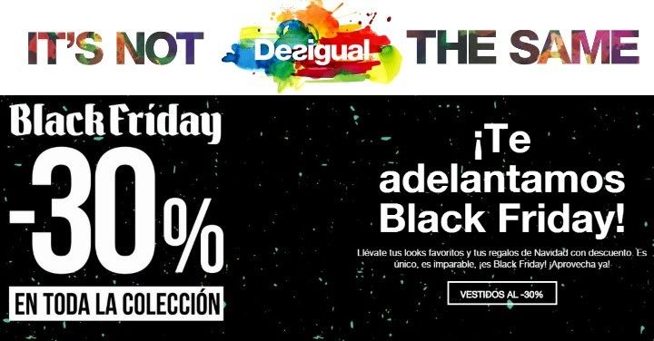 ¡Chollo de moda! -30% en el Black Friday y Cyber Monday de Desigual