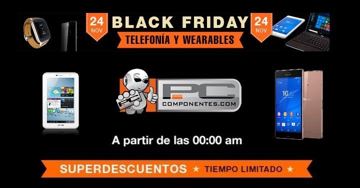 Black Friday en PcComponentes: Chollos en móviles, tablets y wearables (martes 24 noviembre)
