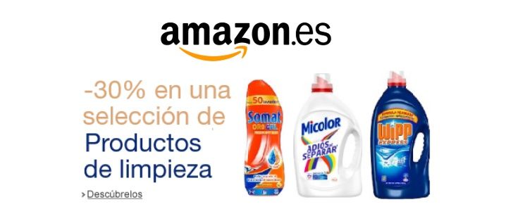 ¡Chollo! Descuento 30% productos limpieza en Supermercado Amazon
