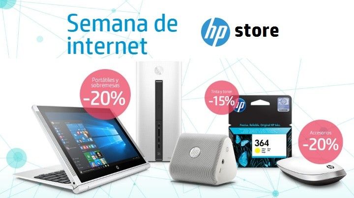¡Semana de Internet! 20% de descuento en ordenadores, portátiles, convertibles y accesorios HP