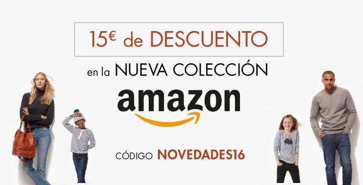 ¡Último día! 15 euros de descuento en Nueva Colección en Amazon