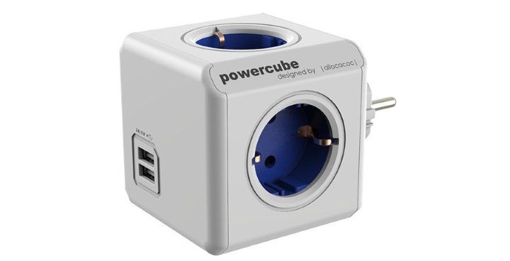 ¡Chollo! Regleta Allocacoc PowerCube (4 tomas+USB) sólo 12€