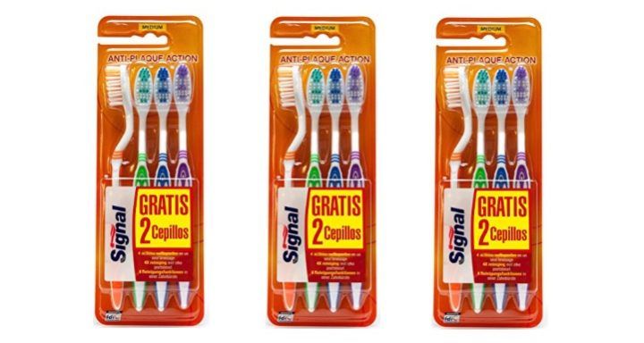 ¡Chollazo! Pack de 12 cepillos de dientes Signal sólo 2,39€
