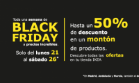 Arranca el Black Friday en Ikea con hasta 50% descuento