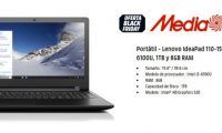 ¡Chollazo! Portátil Lenovo 110-15ISK (i3-6100U, 8GB RAM) sólo 299€ (bajada de 200€)