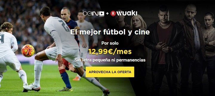 ¡Chollo! Fútbol + Cine + Series sólo 12,99€ / mes sin permanencia