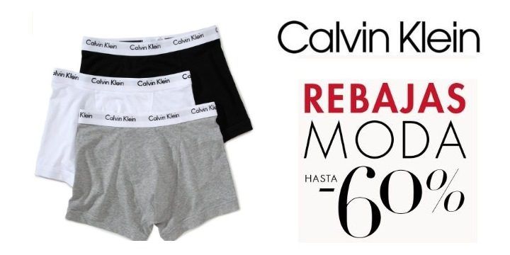 ¡Chollo! Pack 3 Bóxers Calvin Klein sólo 23€ (47% descuento)