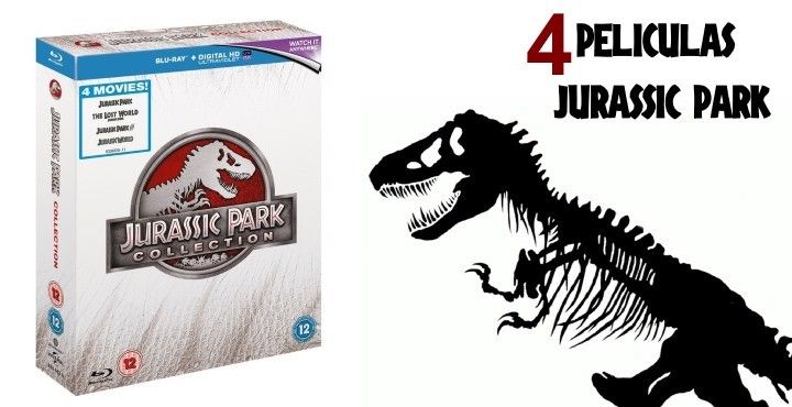 ¡Chollo! Colección completa Jurassic Park en Blu-Ray sólo 13,72€