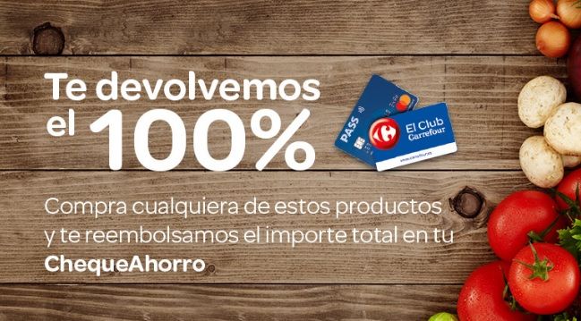 100% de ChequeAhorro en Carrefour 2020