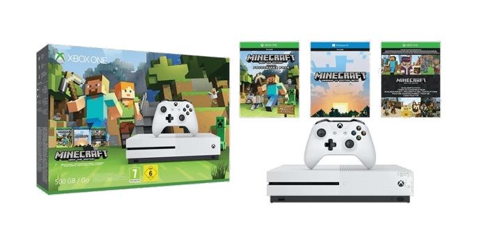 ¡Chollazo! Consola Xbox One S 500GB + Pack Minecraft sólo 186,75€