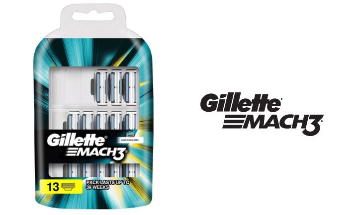 Pack de 13 recambios de cuchillas para Gillette Mach 3 sólo 20,71€