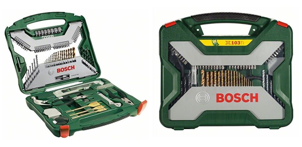 Maletín de herramientas Bosch X-Line de 103 piezas de titanio