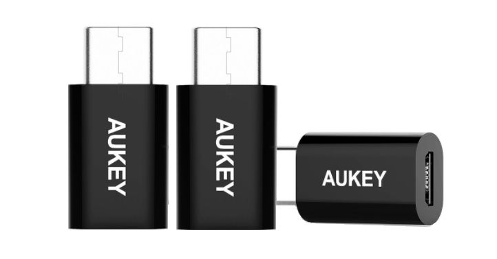 Pack de 3 adaptadores USB C a MicroUSB sólo 4,01€ con este cupón