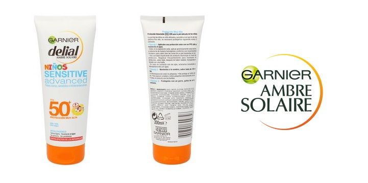 ¡Chollazo! Crema solar Garnier Kids Sensitive SPF 50+ 200 ml sólo 6,65€