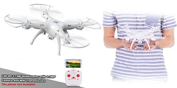 ¡Cupón exclusivo! Drone LiDiRC L15W FPV WiFi sólo 33€ (9€ descuento)
