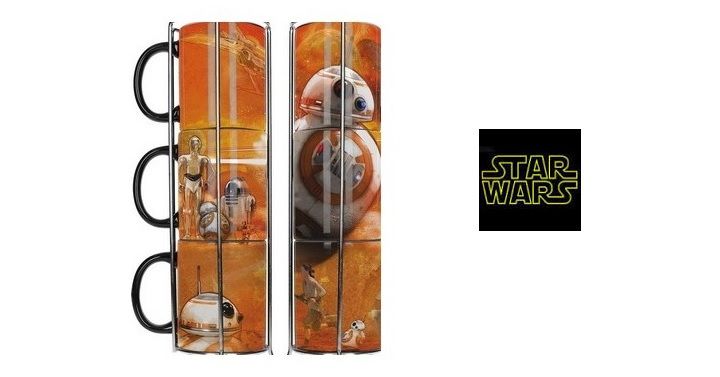 ¡Chollo! Set de 3 tazas apilables BB-8 Star Wars sólo 9,99€ (60% descuento)