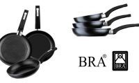 ¡Oferta! Set 3 sartenes de aluminio forjado antiadherentes BRA 18-22-26 cm sólo 25,50€