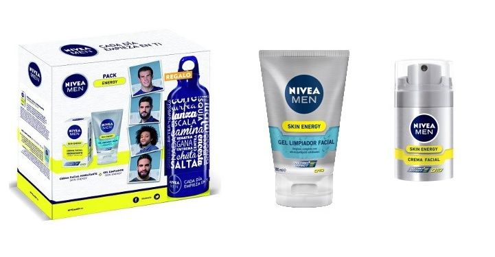Pack Nivea Men Skin Energy crema de día + limpiador facial por 9,99€