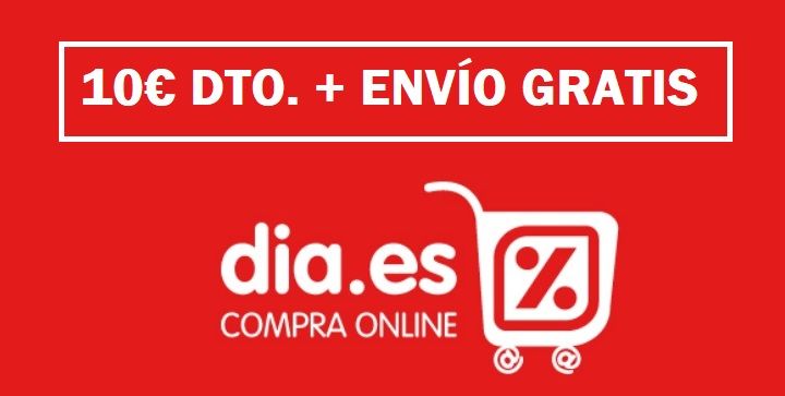 Ahorra 10€ en tu 1ª compra online en Supermercados Día hasta el domingo (envío gratis)